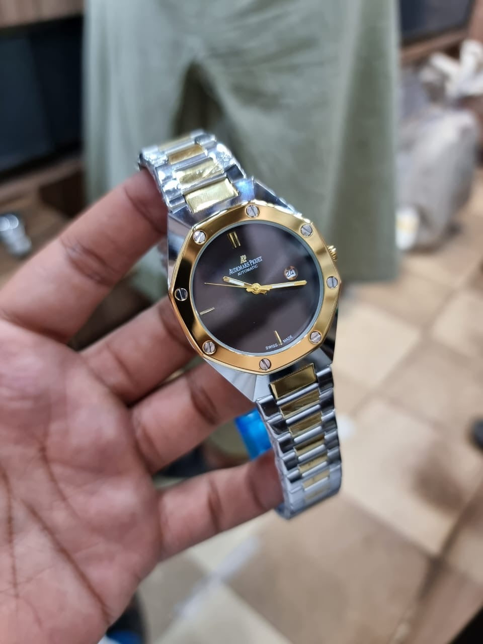 AP Premium quality diamond cut bezel and chain by MWC
