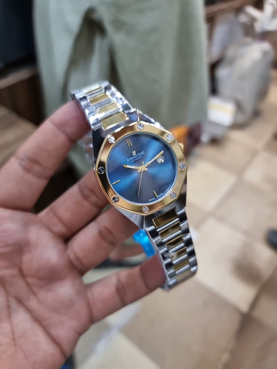 AP Premium quality diamond cut bezel and chain by MWC