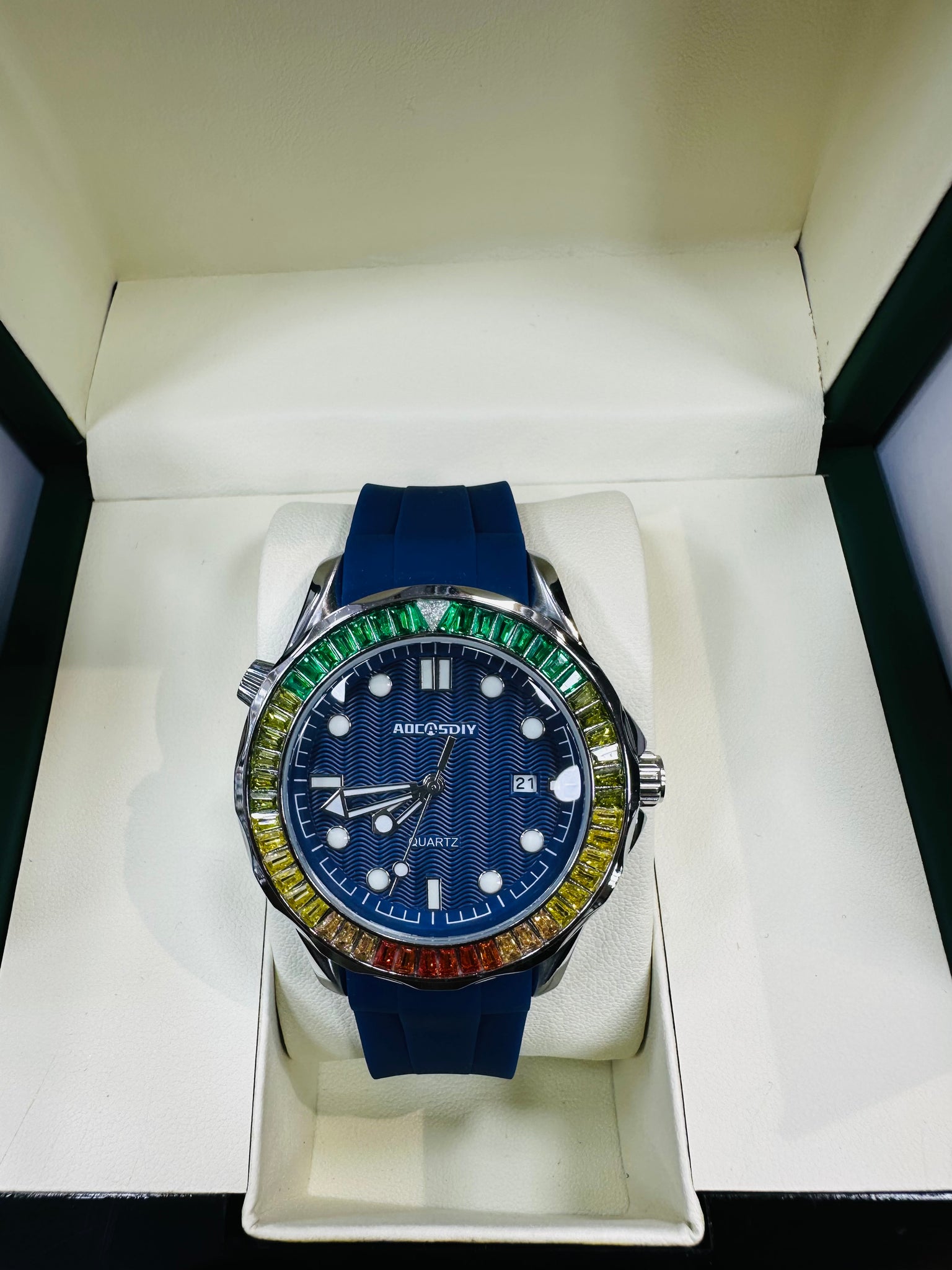 AOCASDIY Original brand silicon strap premium watch by MWC