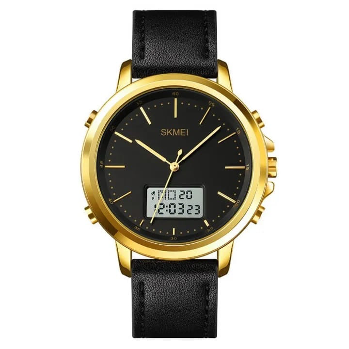 SKMEI 1652 dual time leather strap by MWC
