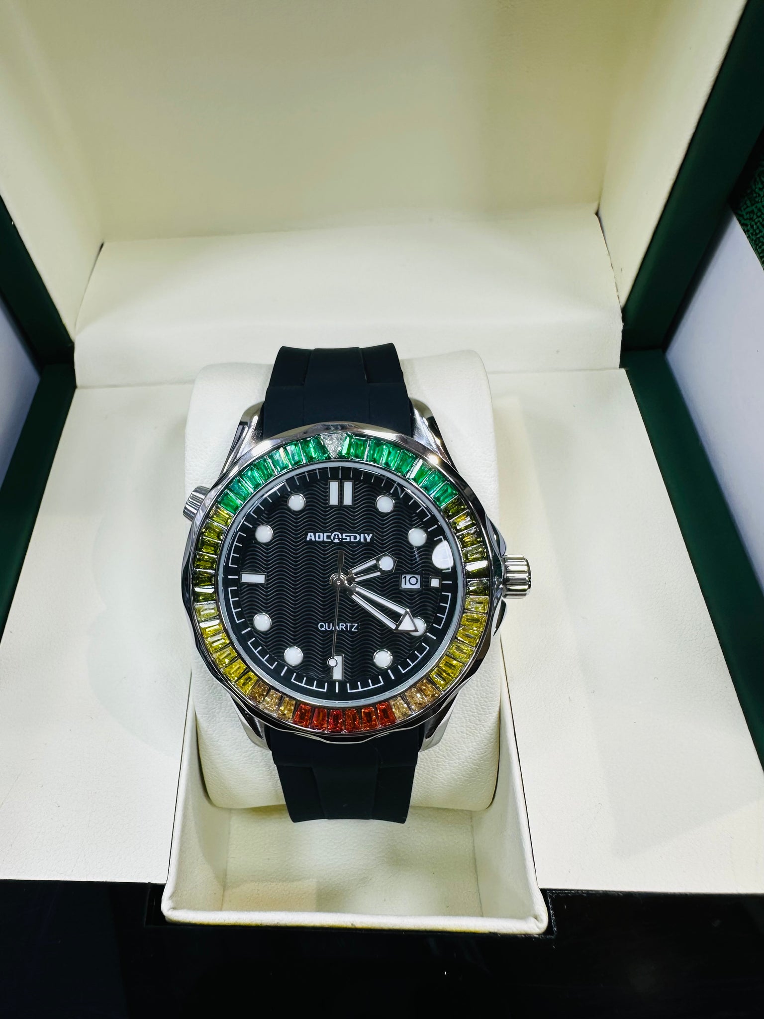 AOCASDIY Original brand silicon strap premium watch by MWC