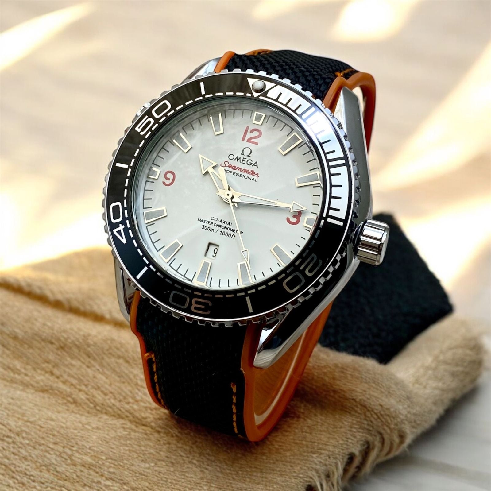 Omga Seamaster silicon-leather strap by MWC